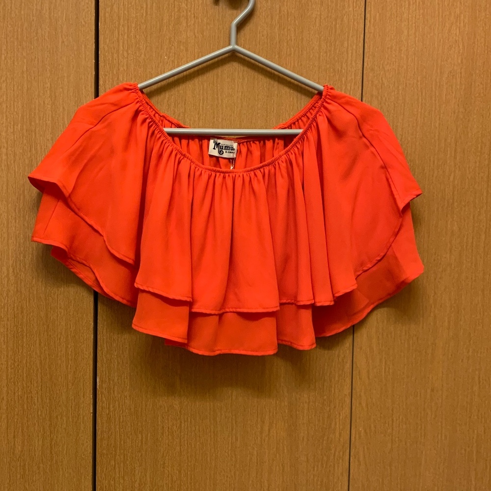 Off the shoulder crop top